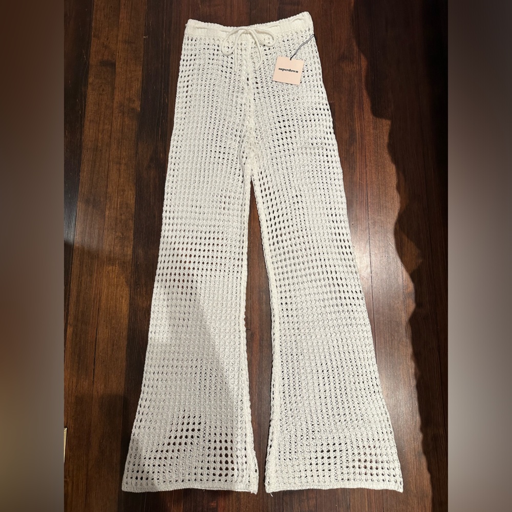 Super down crochet pants